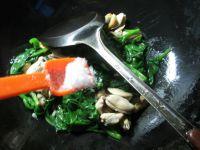 木耳菜炒淡菜的做法步骤7